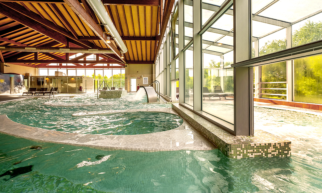 Zona Termal: zona de agua y gimnasio