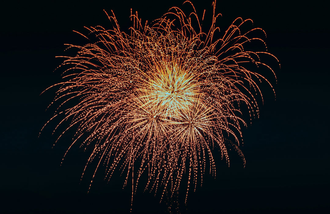 Fuegos artificiales.