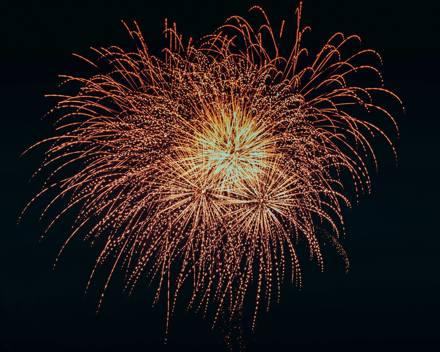 Fuegos artificiales.