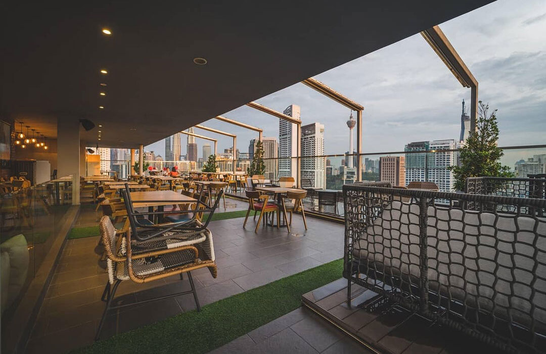Terraza en Barcelona.