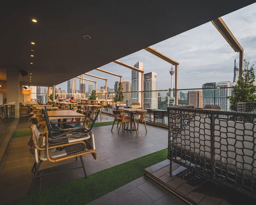 Terraza en Barcelona.