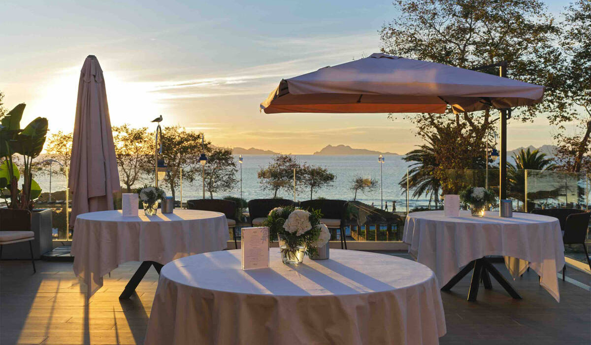Terraza para eventos en nuestro hotel Attica21 Vigo Business & Wellness.
